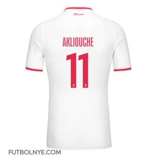 Camiseta AS Monaco Maghnes Akliouche #11 Primera Equipación 2024-25 manga corta